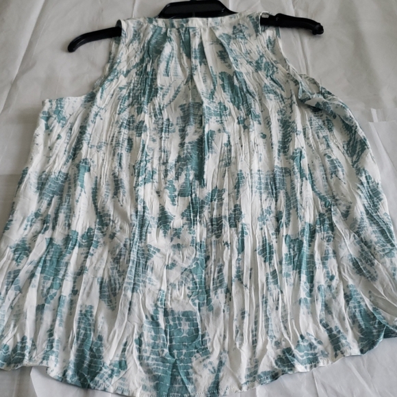 Joie NEW Top Tie-dye SILK Tank Blouse Tunic Pleated Back Women's S - Picture 6 of 10